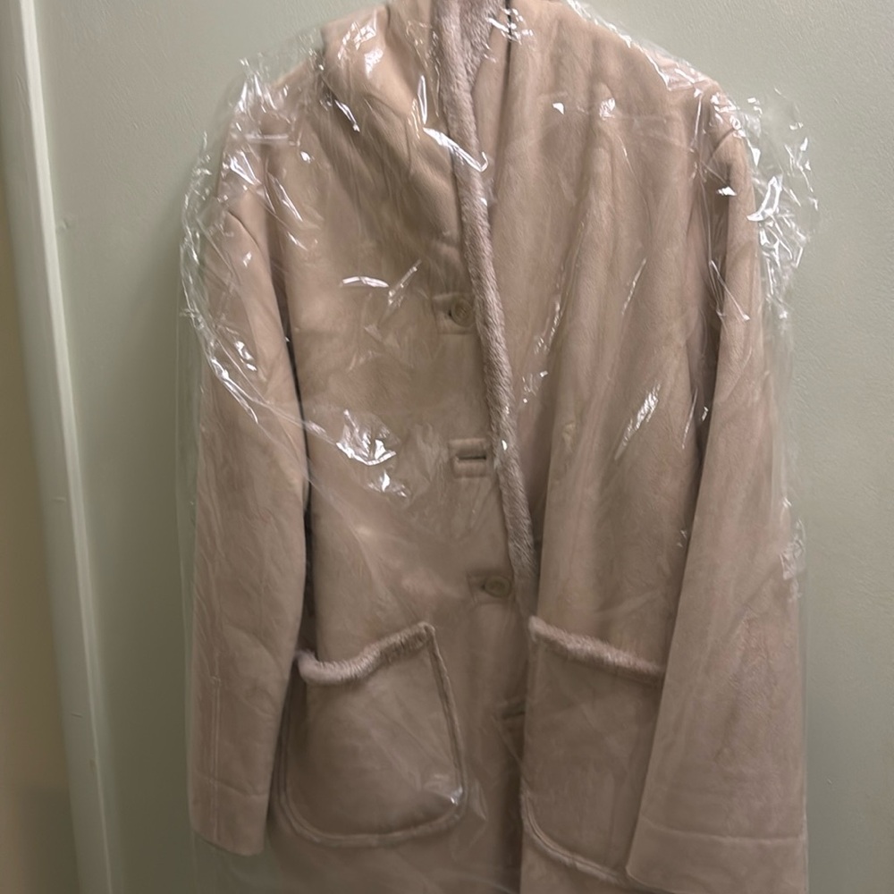 Suede like coat